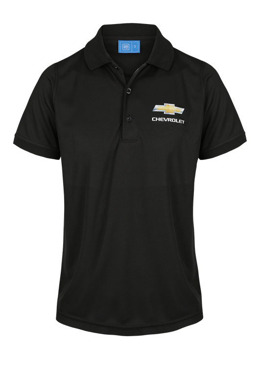 Ladies Chevrolet Polo Shirts Performance Black