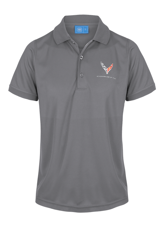 Ladies Corvette Polo Shirts Performance Grey