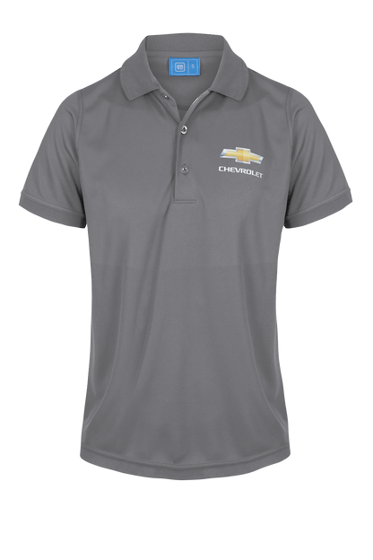 Ladies Chevrolet Polo Shirts Performance Grey