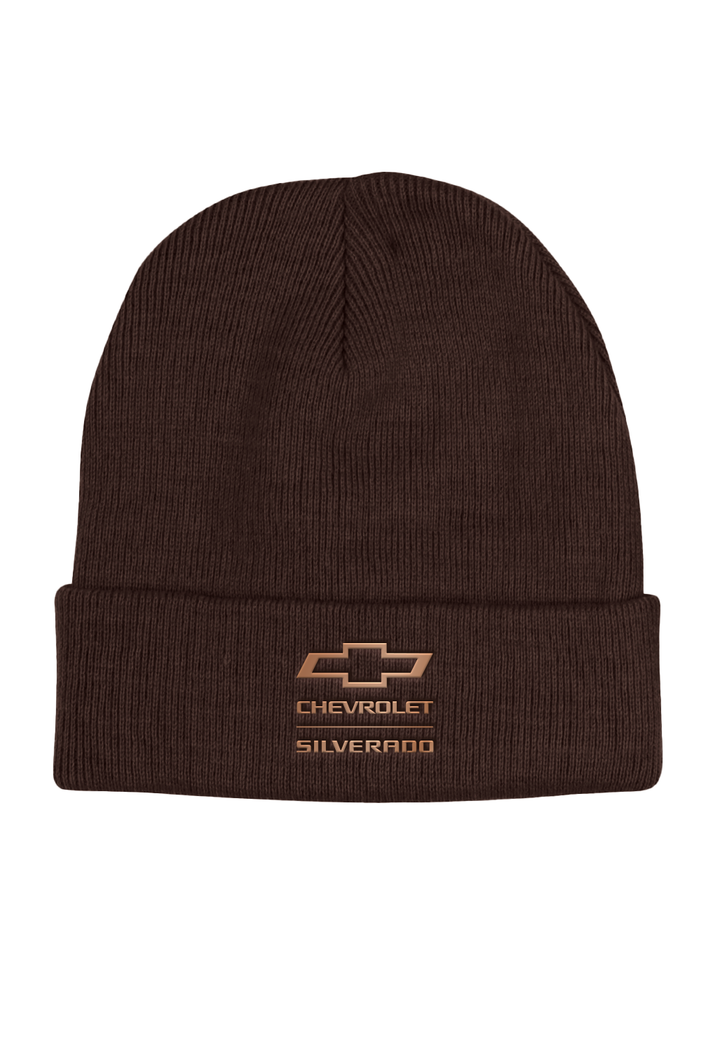 Silverado Roll Up Brown Beanie