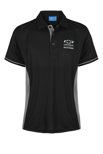 Ladies Silverado Polo Shirts Elite Black/Grey