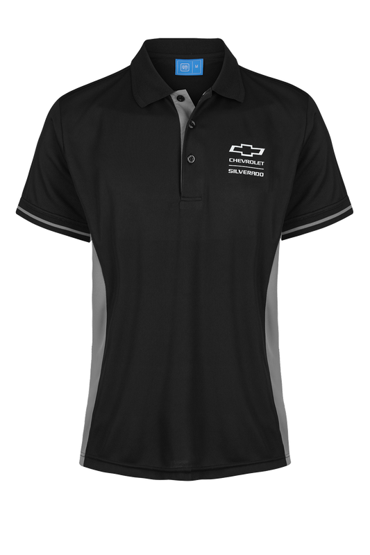 Ladies Silverado Polo Shirts Elite Black/Grey