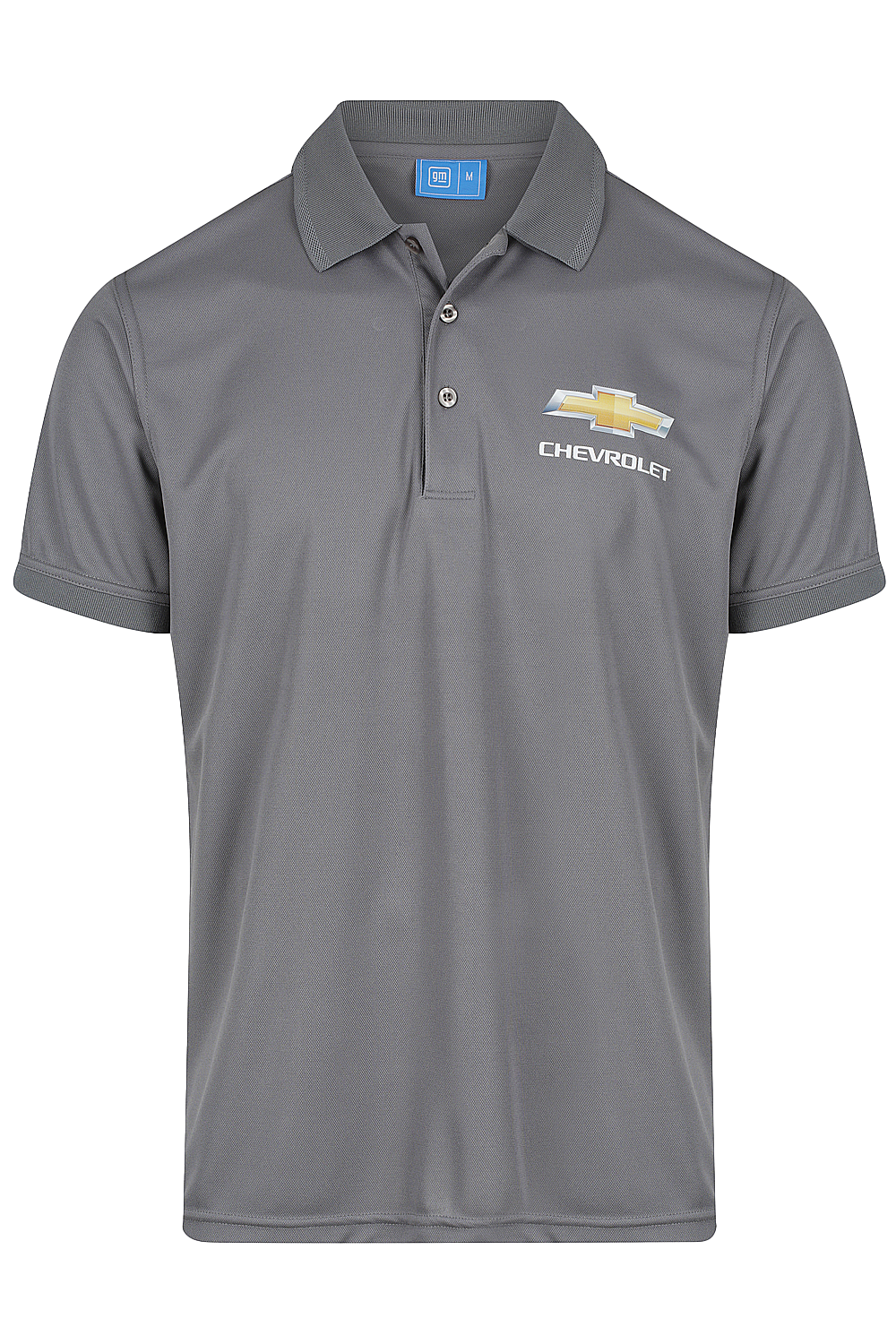 Mens Chevrolet Polo Shirts Performance Grey