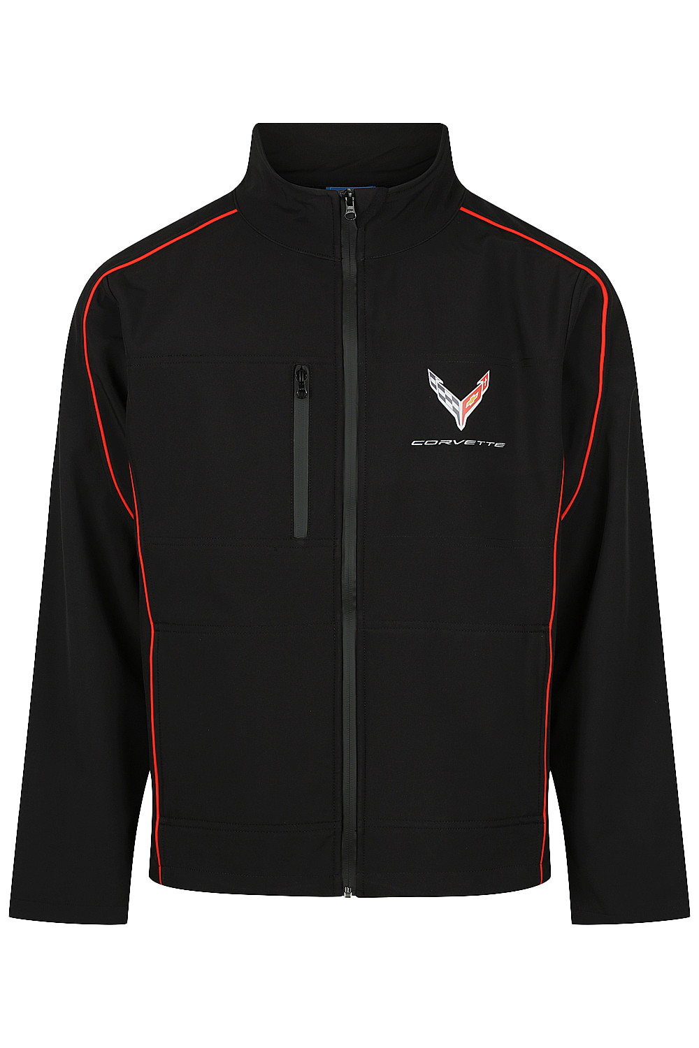 Corvette Softshell Jacket Black/Red – The Distributor Company