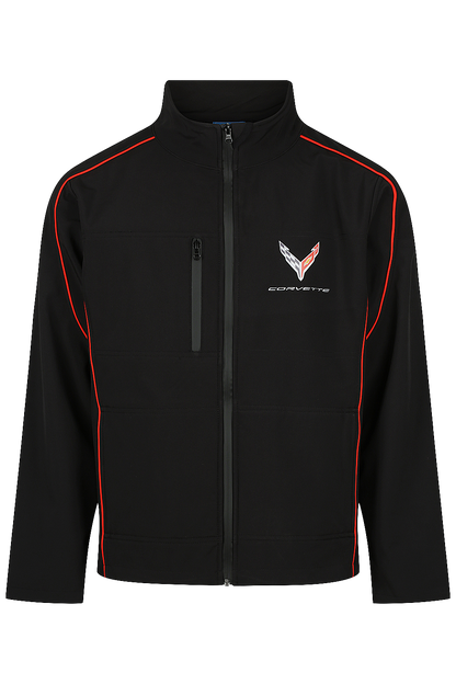 Corvette Softshell Jacket Black/Red