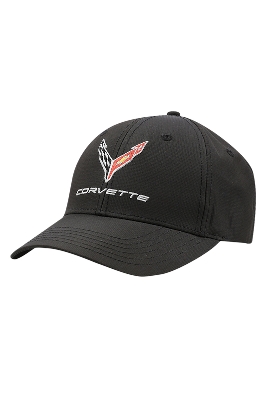 Corvette Stay Dri Performance Cap Black